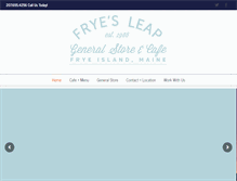 Tablet Screenshot of fryesleap.com